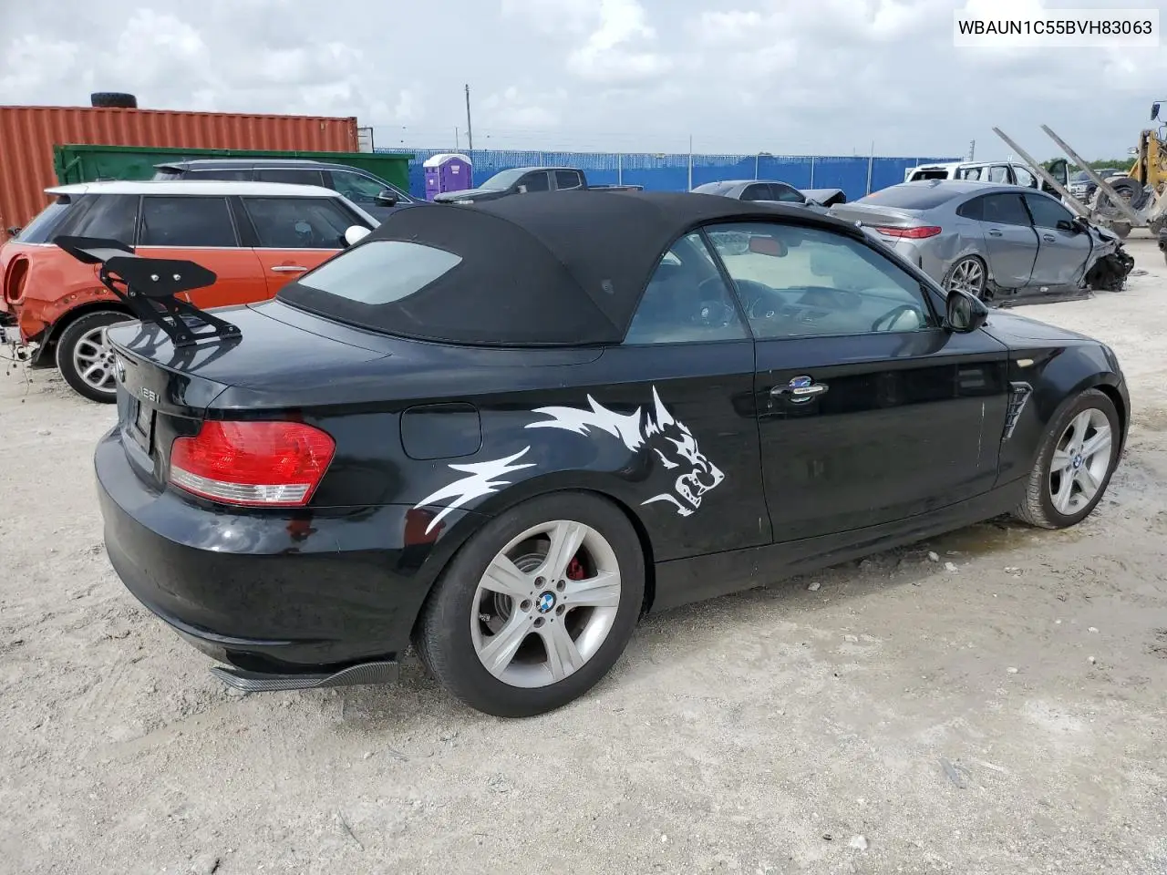 2011 BMW 128 I VIN: WBAUN1C55BVH83063 Lot: 62858125