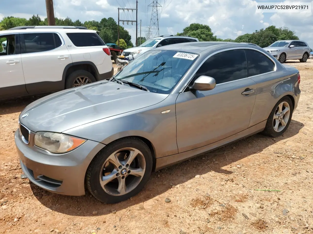 2011 BMW 128 I VIN: WBAUP7C52BVP21971 Lot: 63036725