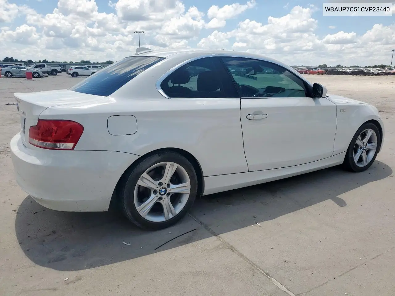 2012 BMW 128 I VIN: WBAUP7C51CVP23440 Lot: 62367355