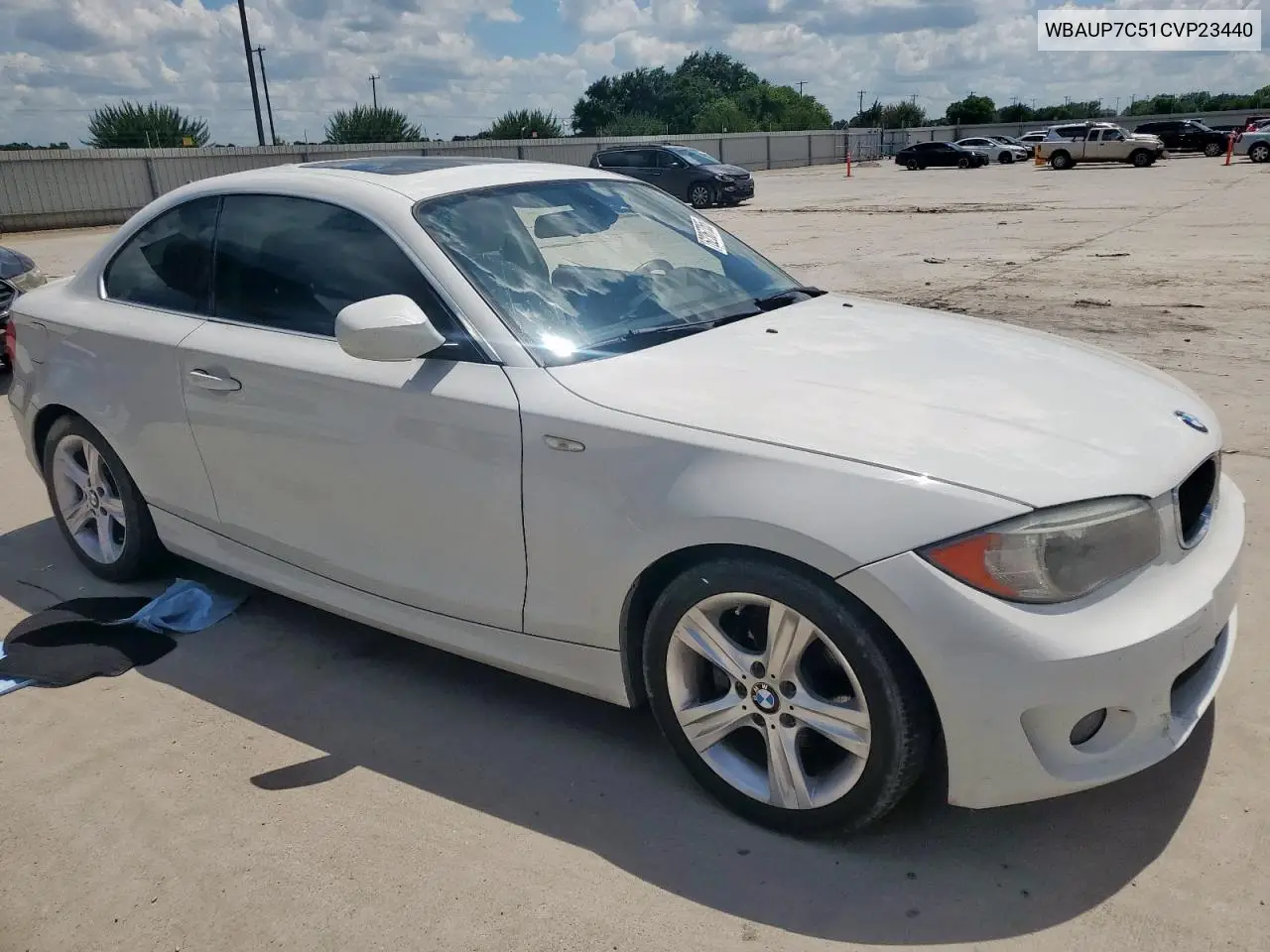 2012 BMW 128 I VIN: WBAUP7C51CVP23440 Lot: 62367355