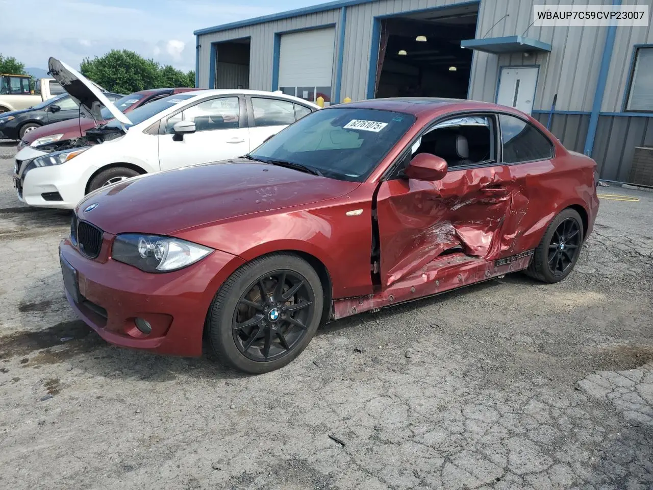 2012 BMW 128 I VIN: WBAUP7C59CVP23007 Lot: 62761075