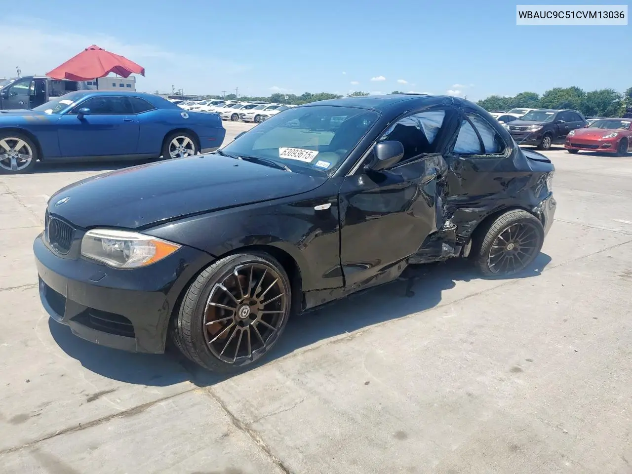 2012 BMW 135 I VIN: WBAUC9C51CVM13036 Lot: 63093615