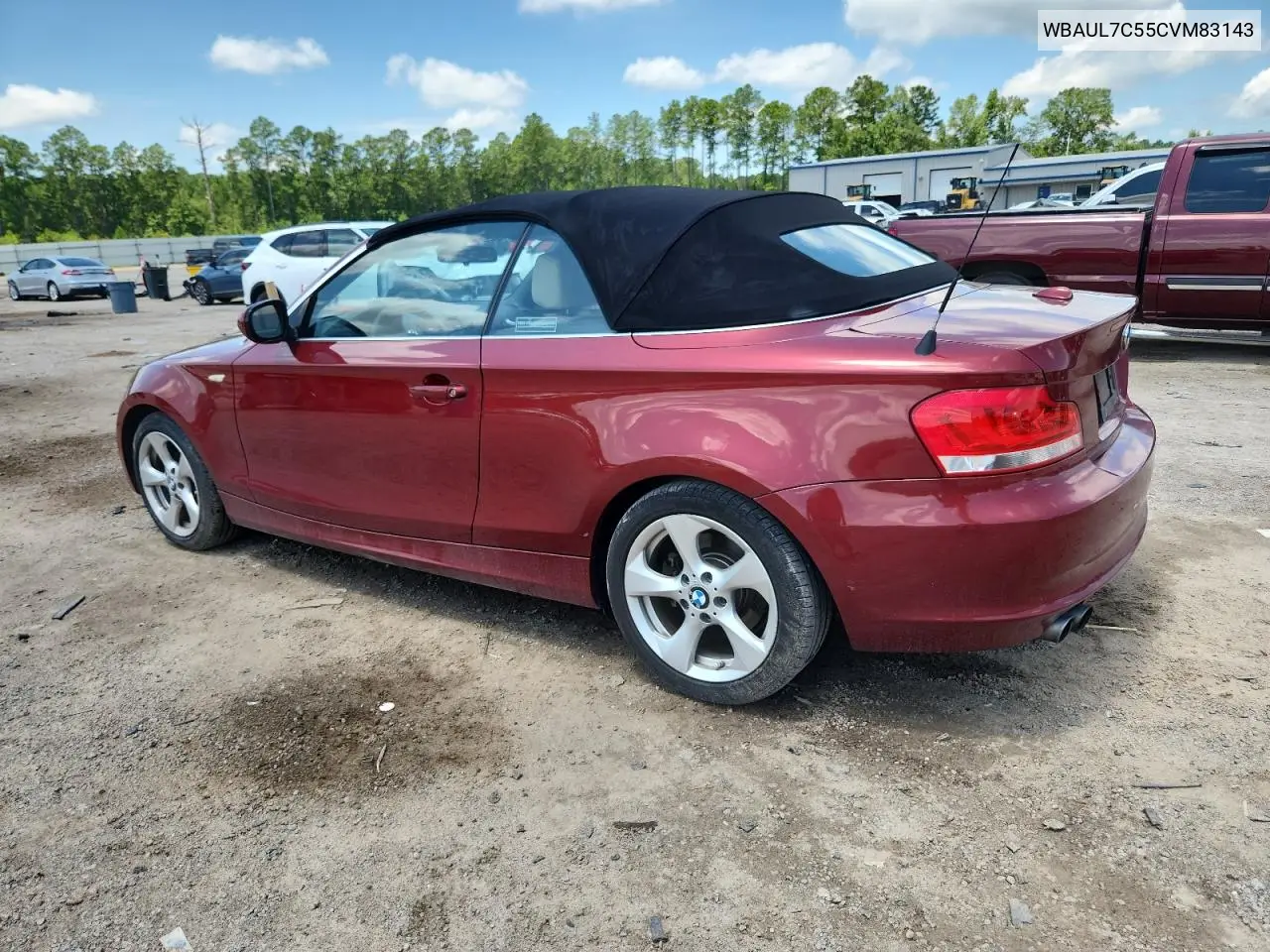 2012 BMW 128 I VIN: WBAUL7C55CVM83143 Lot: 64676355