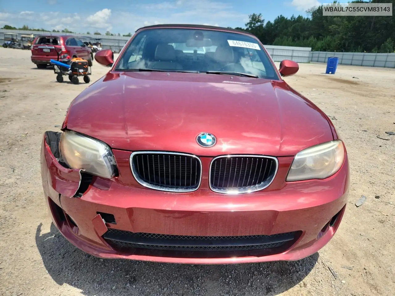2012 BMW 128 I VIN: WBAUL7C55CVM83143 Lot: 64676355