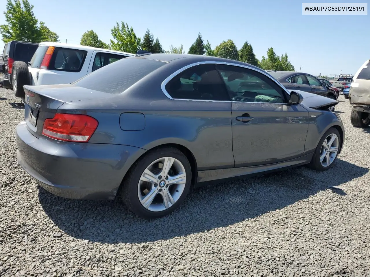 2013 BMW 128 I VIN: WBAUP7C53DVP25191 Lot: 59769185