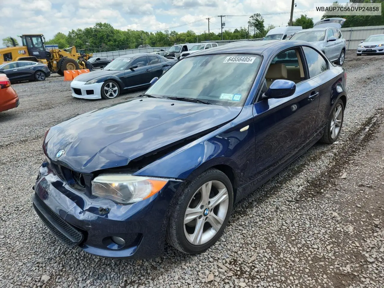 2013 BMW 128 I VIN: WBAUP7C56DVP24858 Lot: 64556485