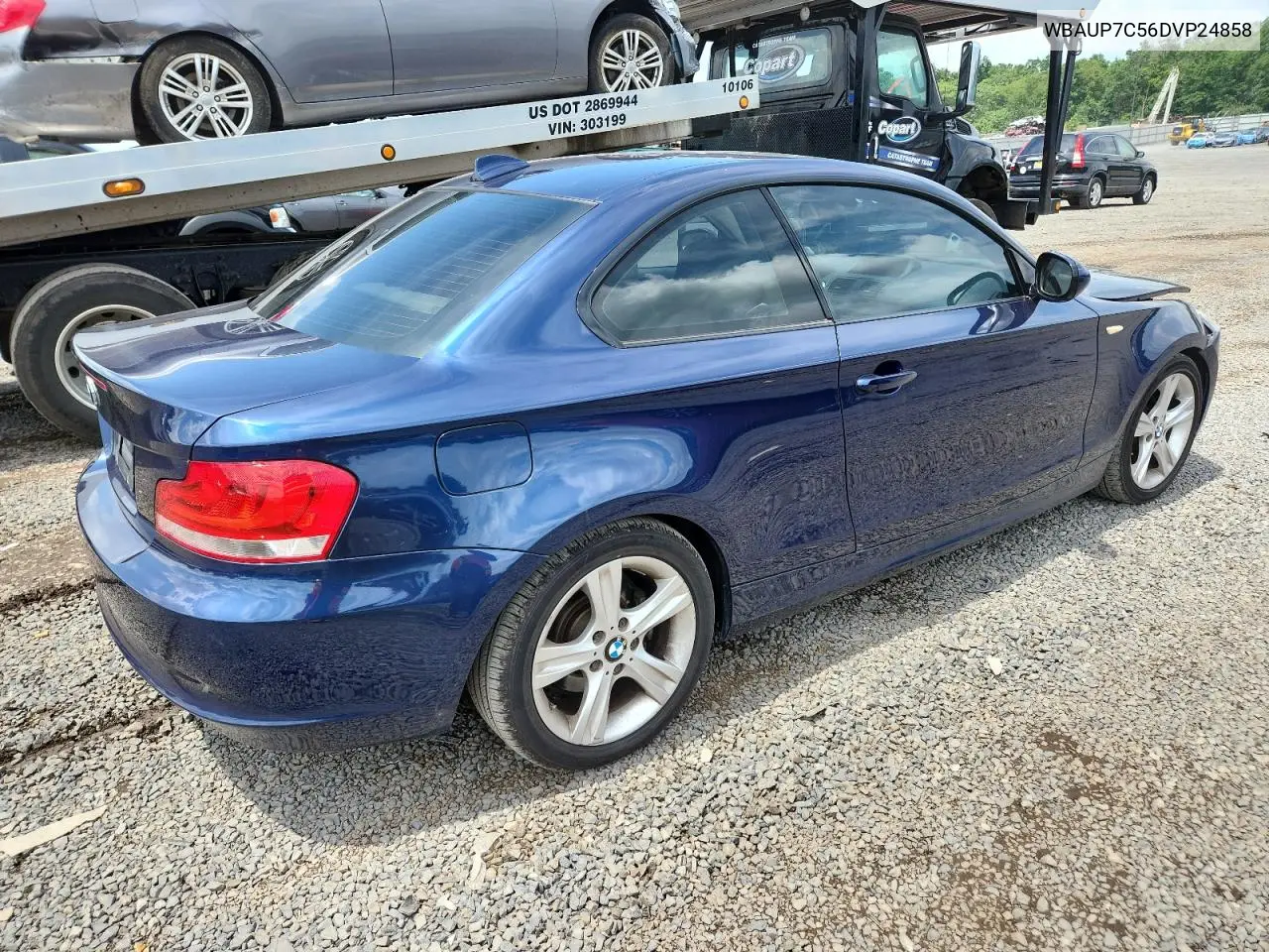 2013 BMW 128 I VIN: WBAUP7C56DVP24858 Lot: 64556485