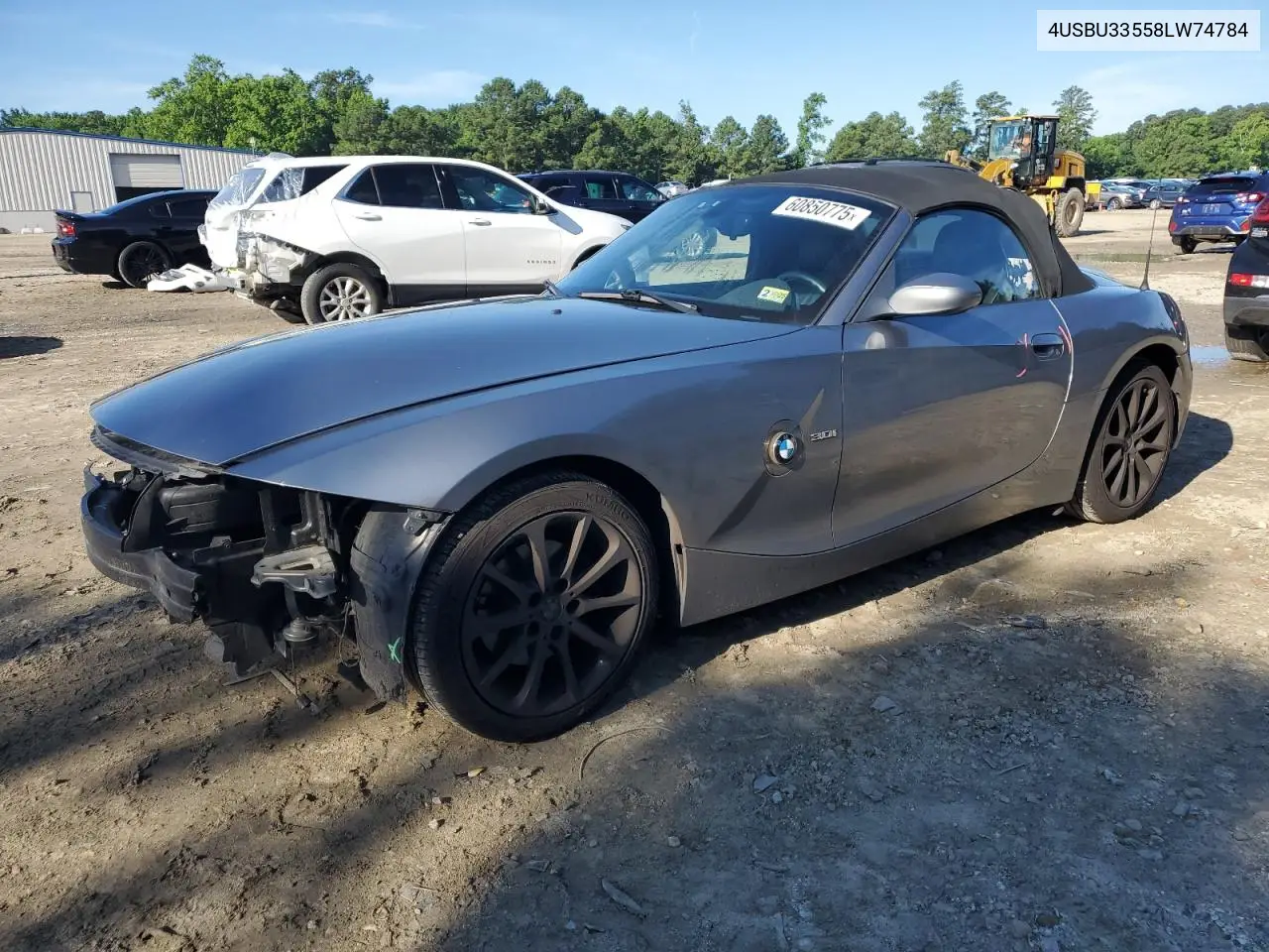 2008 BMW Z4 3.0 VIN: 4USBU33558LW74784 Lot: 60850775