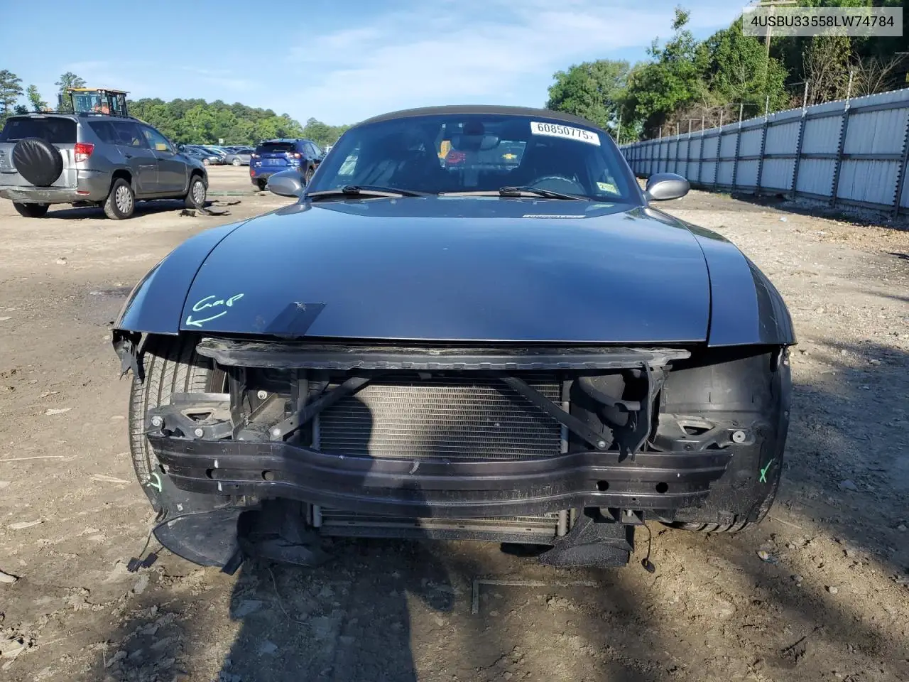 2008 BMW Z4 3.0 VIN: 4USBU33558LW74784 Lot: 60850775