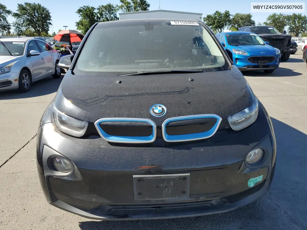 2016 BMW I3 Rex VIN: WBY1Z4C59GV507905 Lot: 57159465
