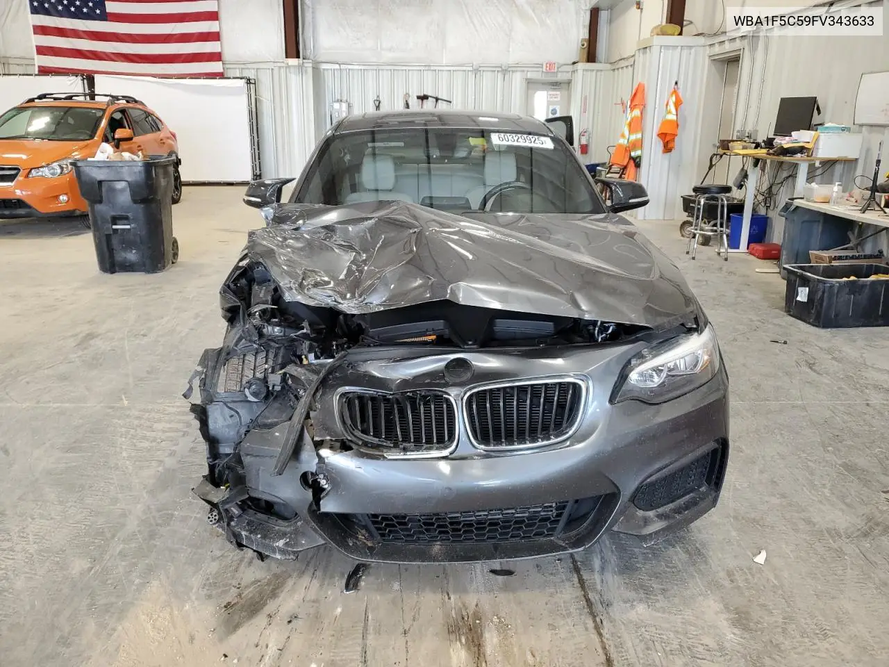 2015 BMW 228 I VIN: WBA1F5C59FV343633 Lot: 60329925