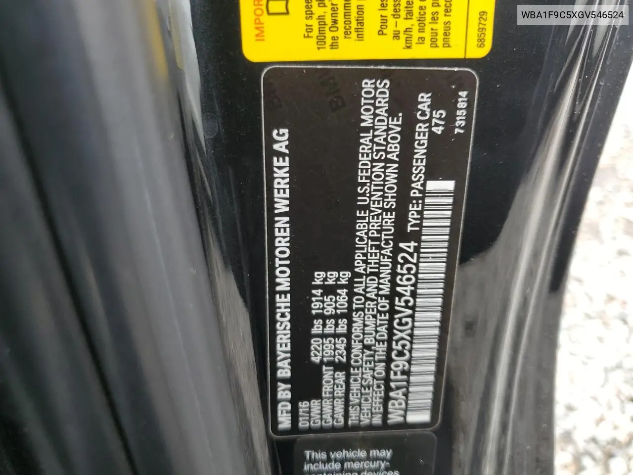 2016 BMW 228 I Sulev VIN: WBA1F9C5XGV546524 Lot: 56698965