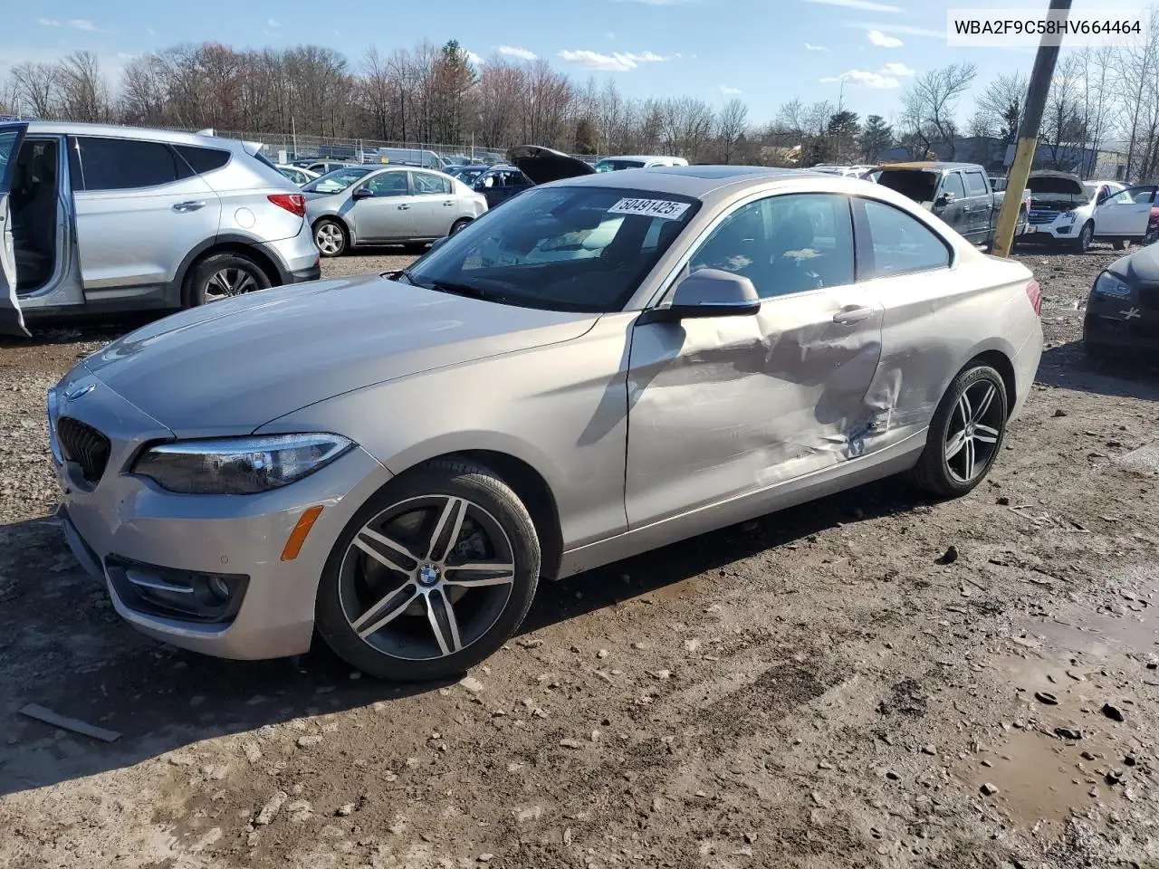 2017 BMW 230I VIN: WBA2F9C58HV664464 Lot: 50491425