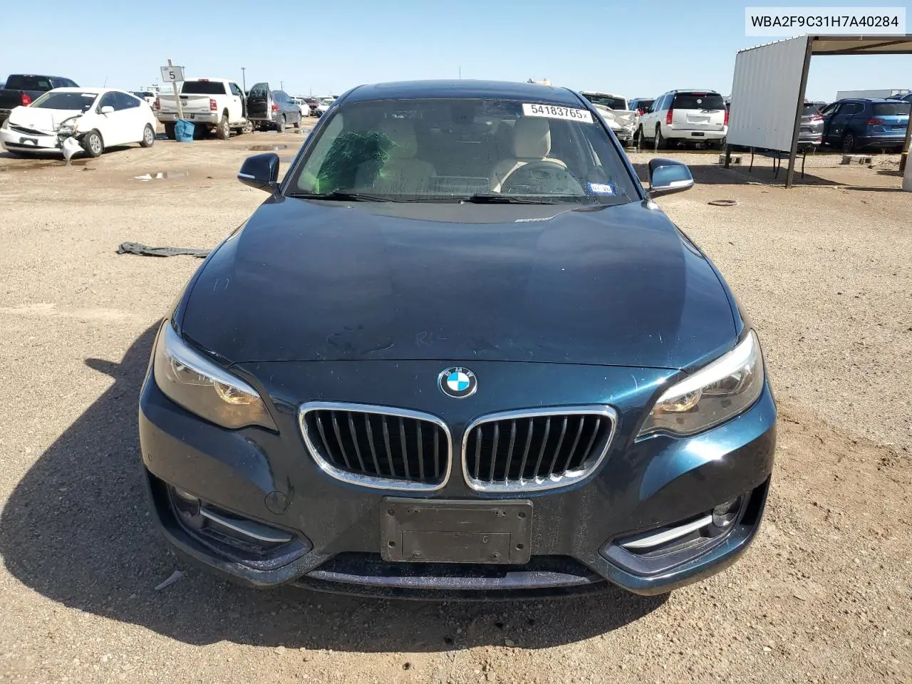 2017 BMW 230I VIN: WBA2F9C31H7A40284 Lot: 54183765