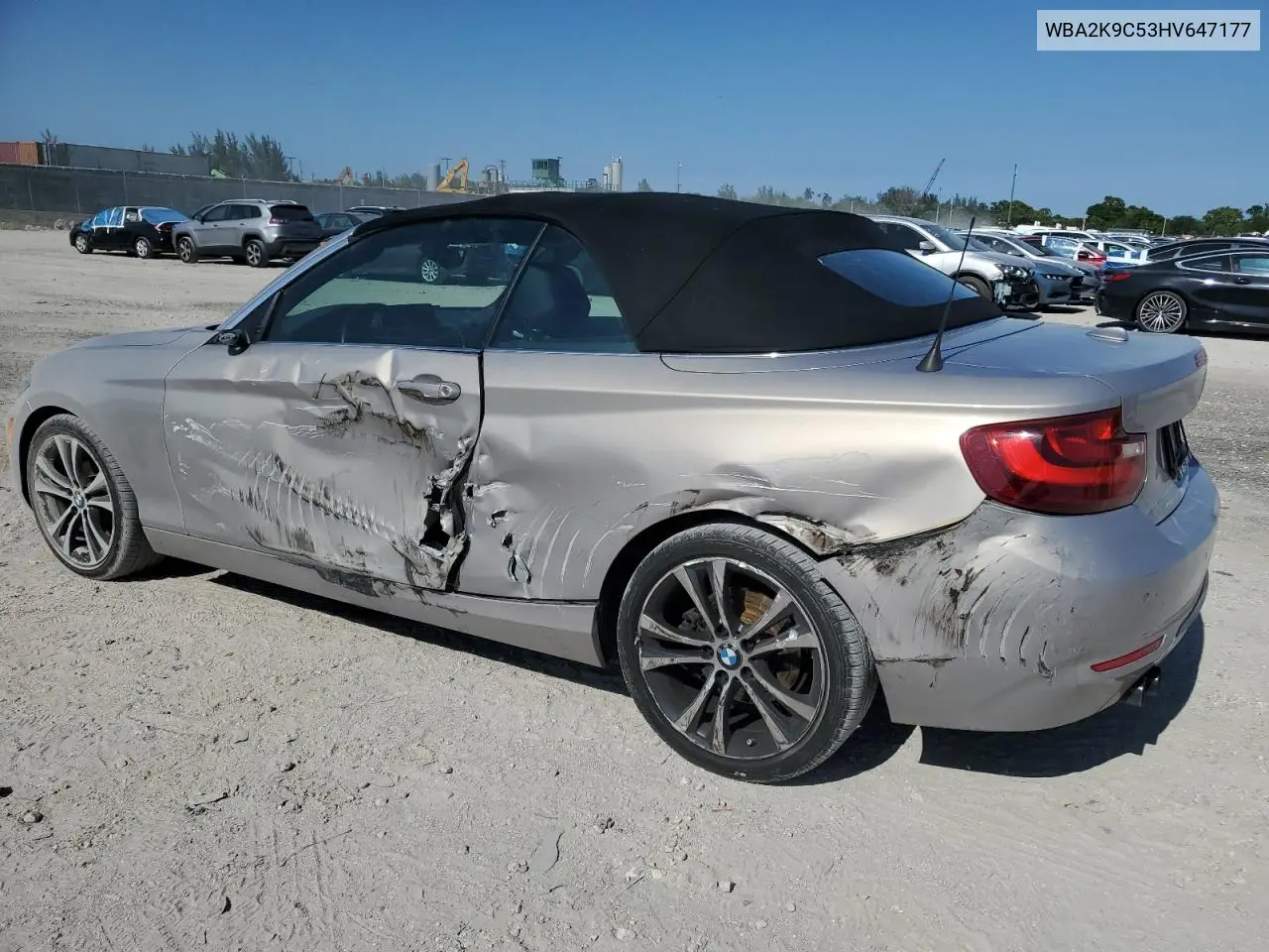WBA2K9C53HV647177 2017 BMW 230I