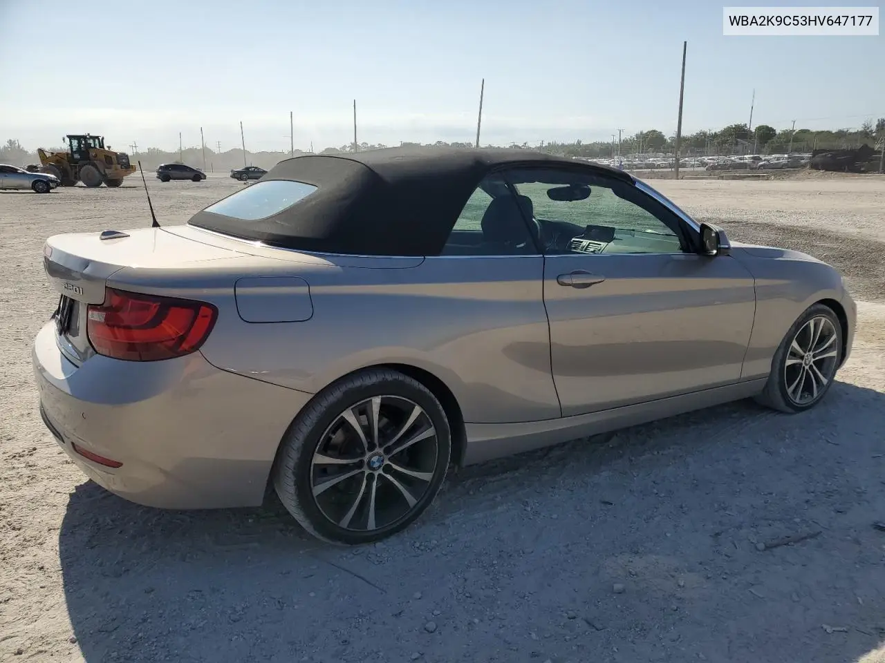 WBA2K9C53HV647177 2017 BMW 230I