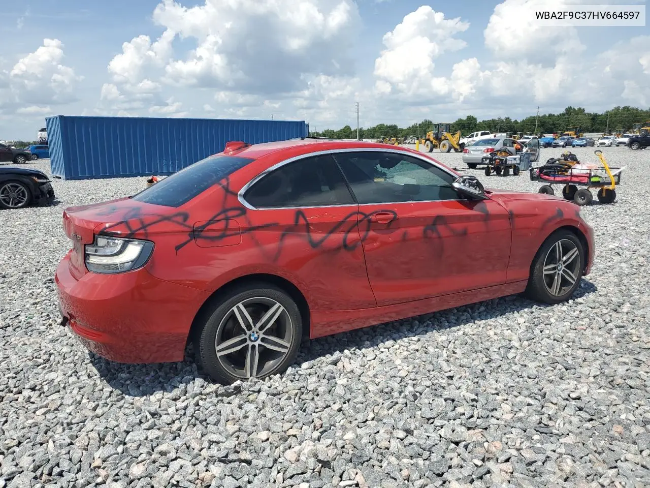 2017 BMW 230I VIN: WBA2F9C37HV664597 Lot: 58743925