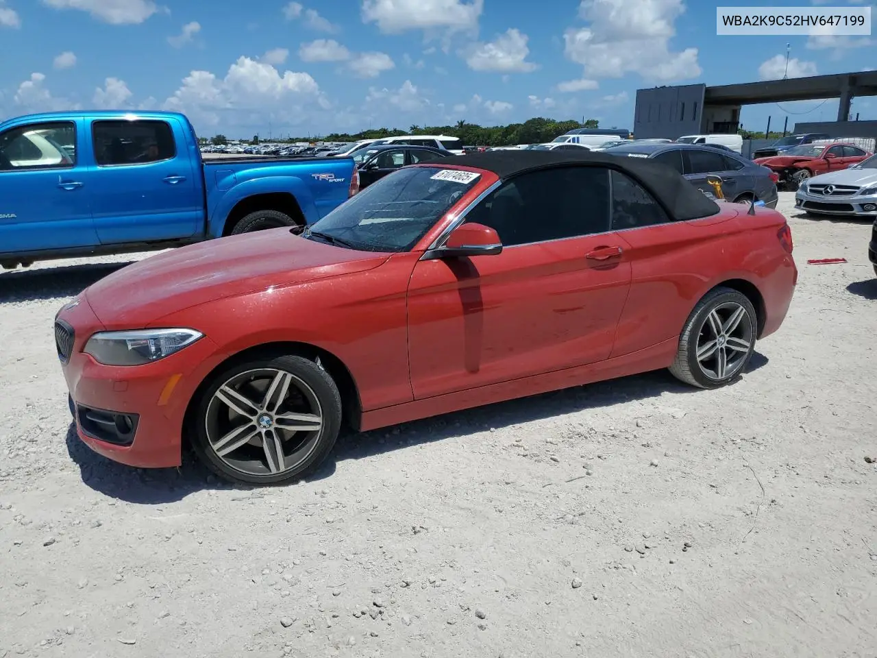 2017 BMW 230I VIN: WBA2K9C52HV647199 Lot: 61074605