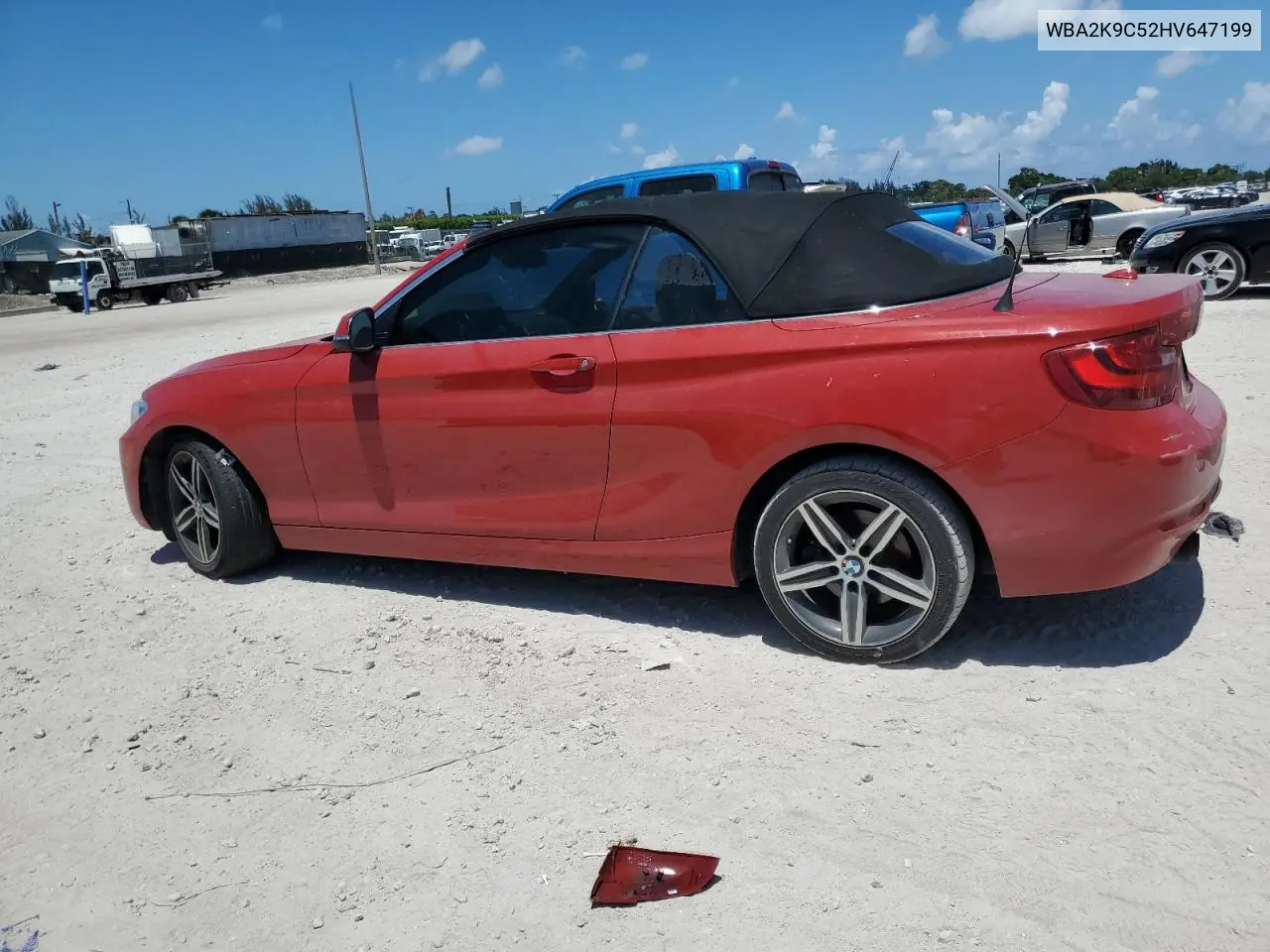 2017 BMW 230I VIN: WBA2K9C52HV647199 Lot: 61074605