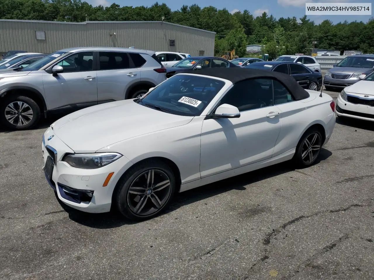 2017 BMW 230Xi VIN: WBA2M9C34HV985714 Lot: 61230025