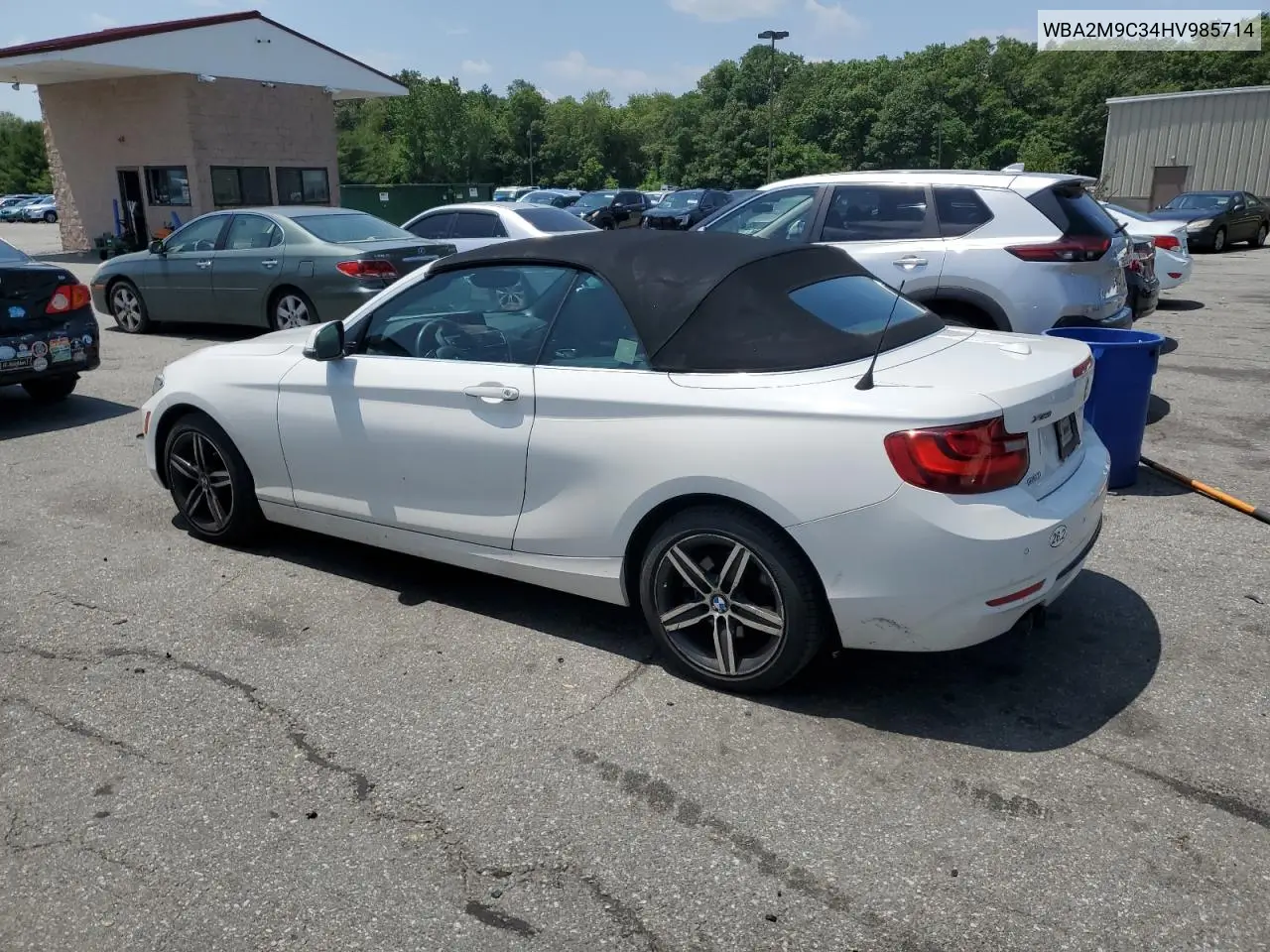 2017 BMW 230Xi VIN: WBA2M9C34HV985714 Lot: 61230025