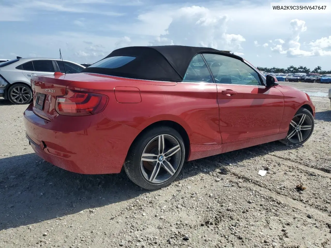 2017 BMW 230I VIN: WBA2K9C35HV647647 Lot: 63375125
