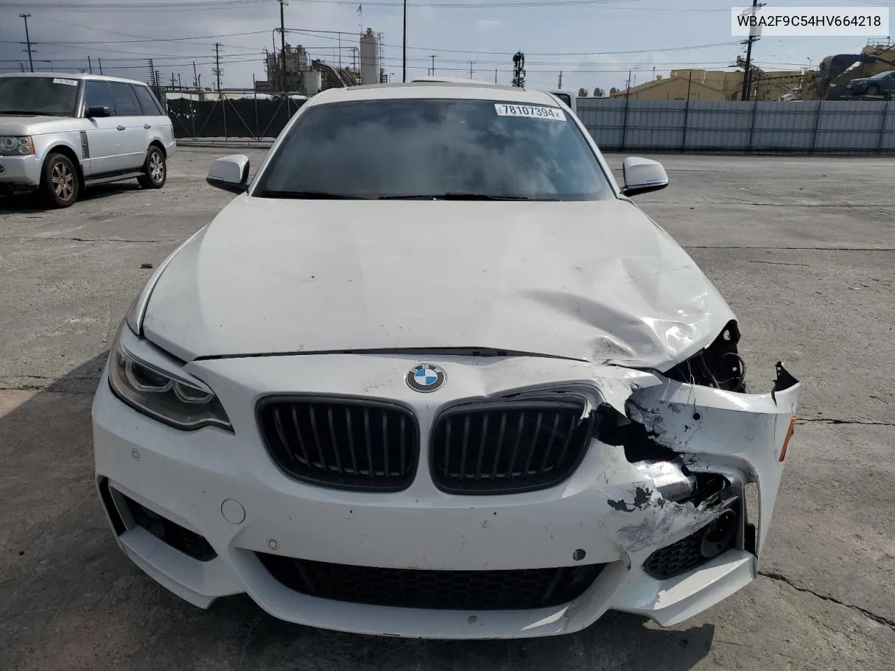 2017 BMW 230I VIN: WBA2F9C54HV664218 Lot: 78107394