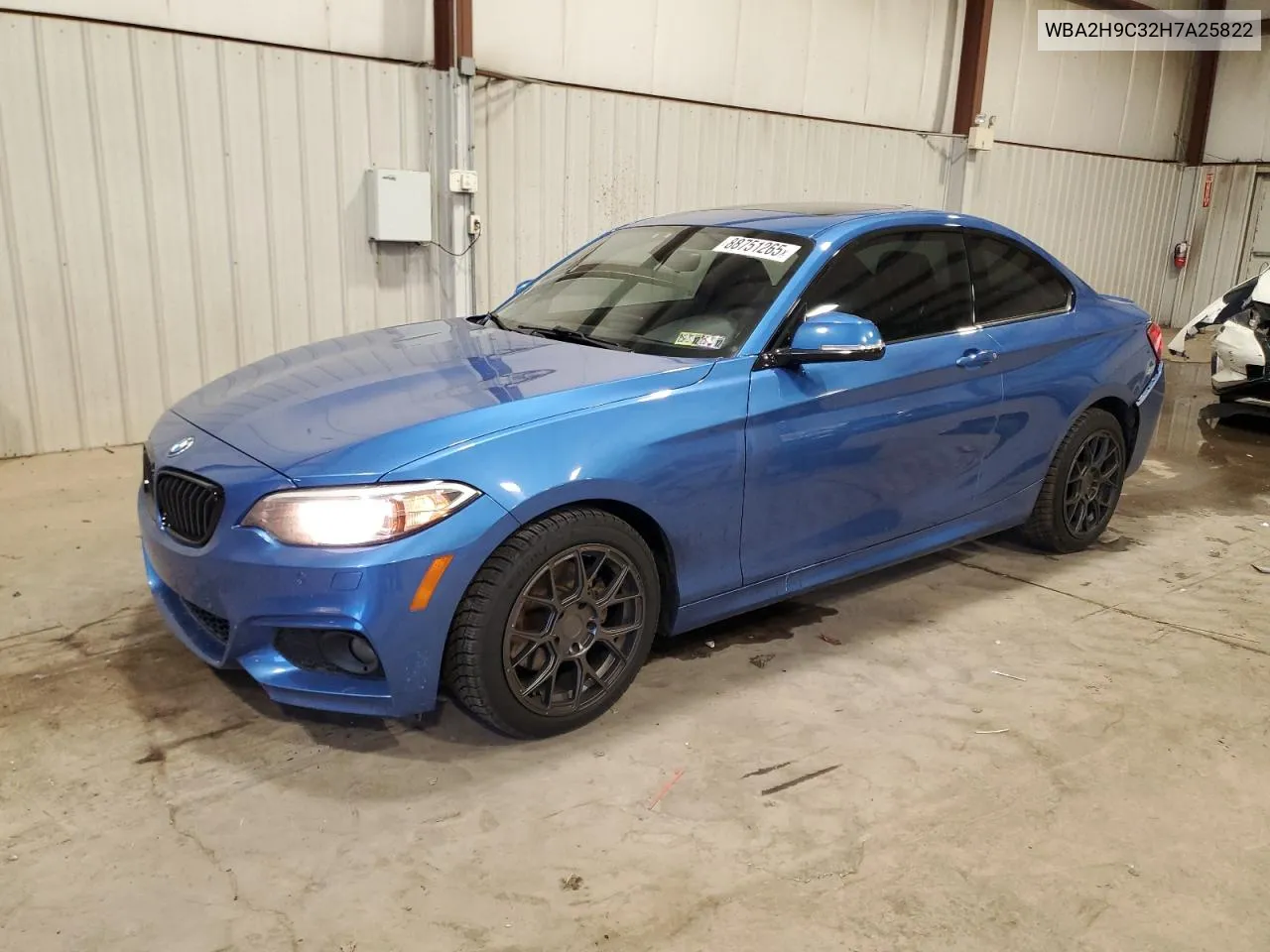 2017 BMW 230Xi VIN: WBA2H9C32H7A25822 Lot: 88751265