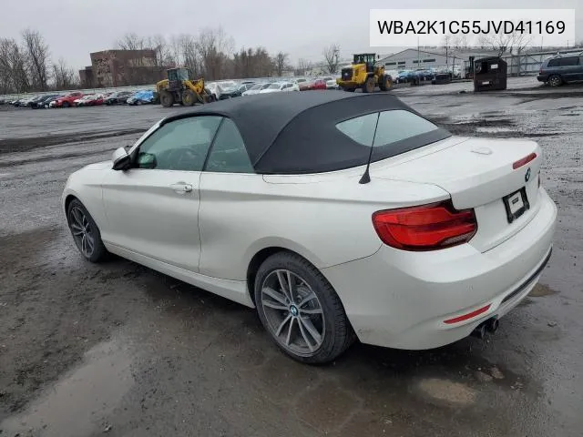 2018 BMW 230Xi VIN: WBA2K1C55JVD41169 Lot: 63107514