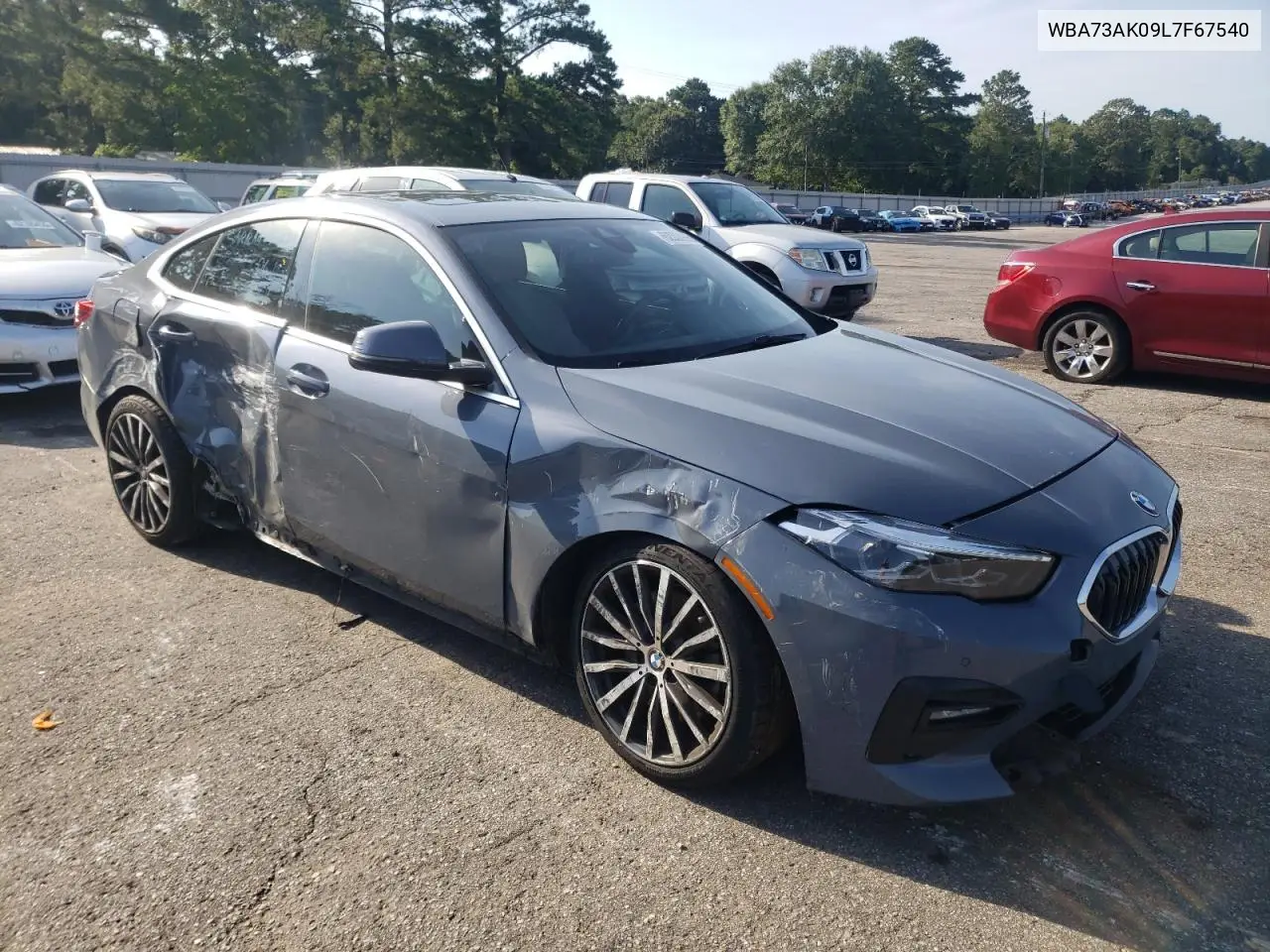 2020 BMW 228Xi VIN: WBA73AK09L7F67540 Lot: 62002995