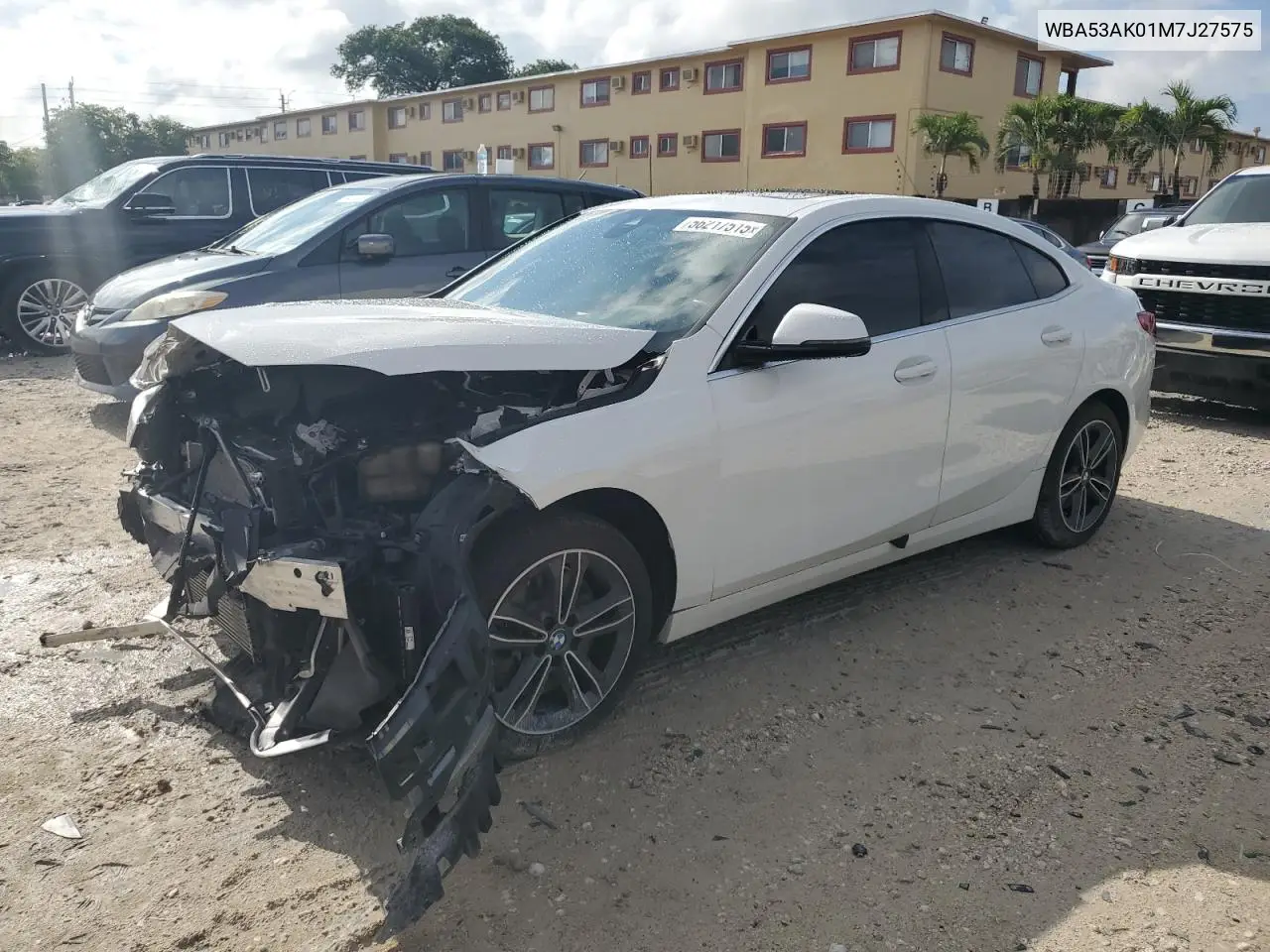 2021 BMW 228I VIN: WBA53AK01M7J27575 Lot: 56217515