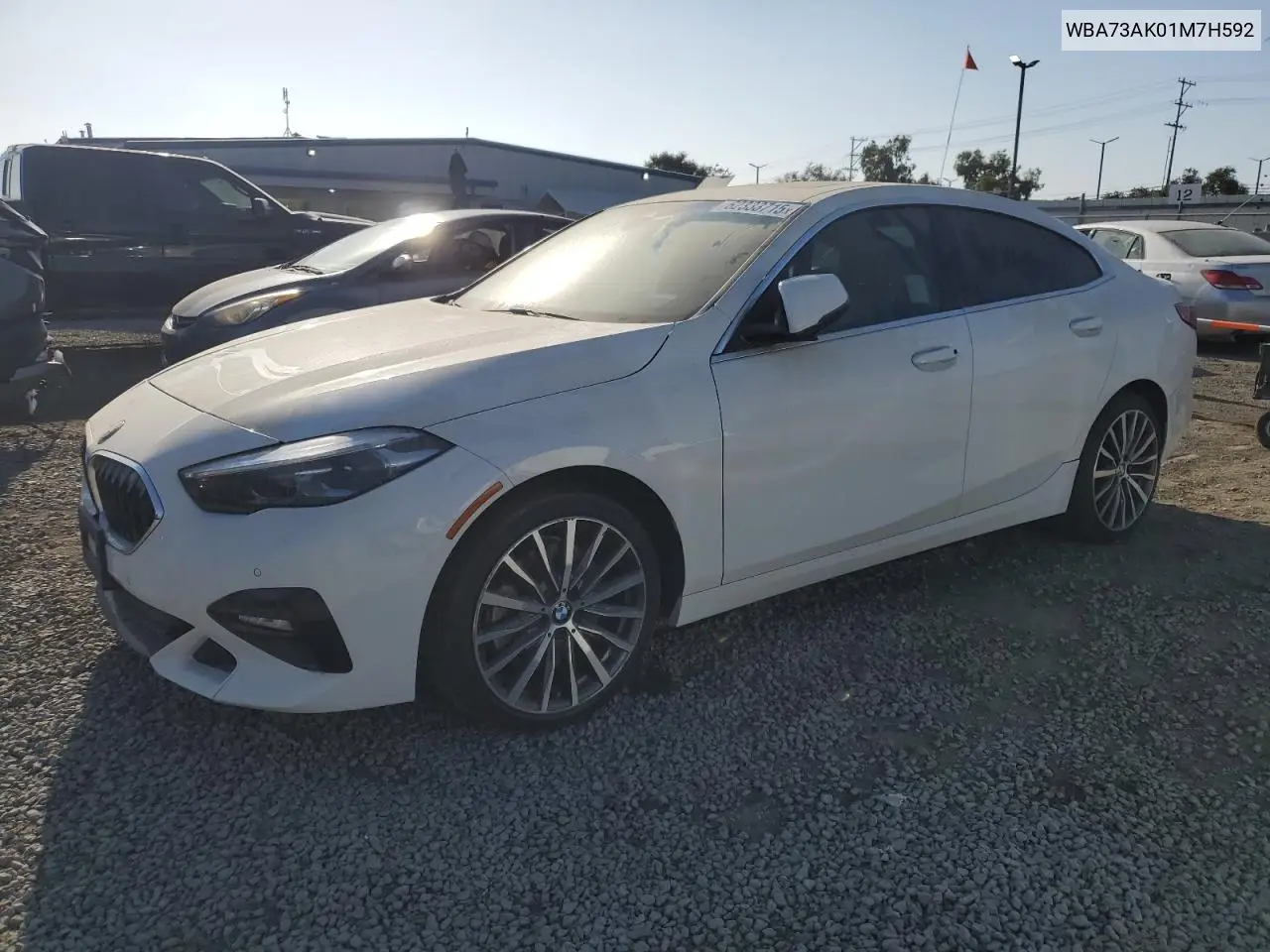 2021 BMW 228Xi VIN: WBA73AK01M7H592 Lot: 62333715
