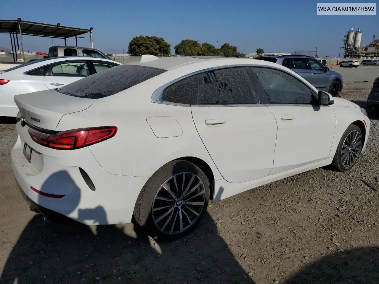 2021 BMW 228Xi VIN: WBA73AK01M7H592 Lot: 62333715