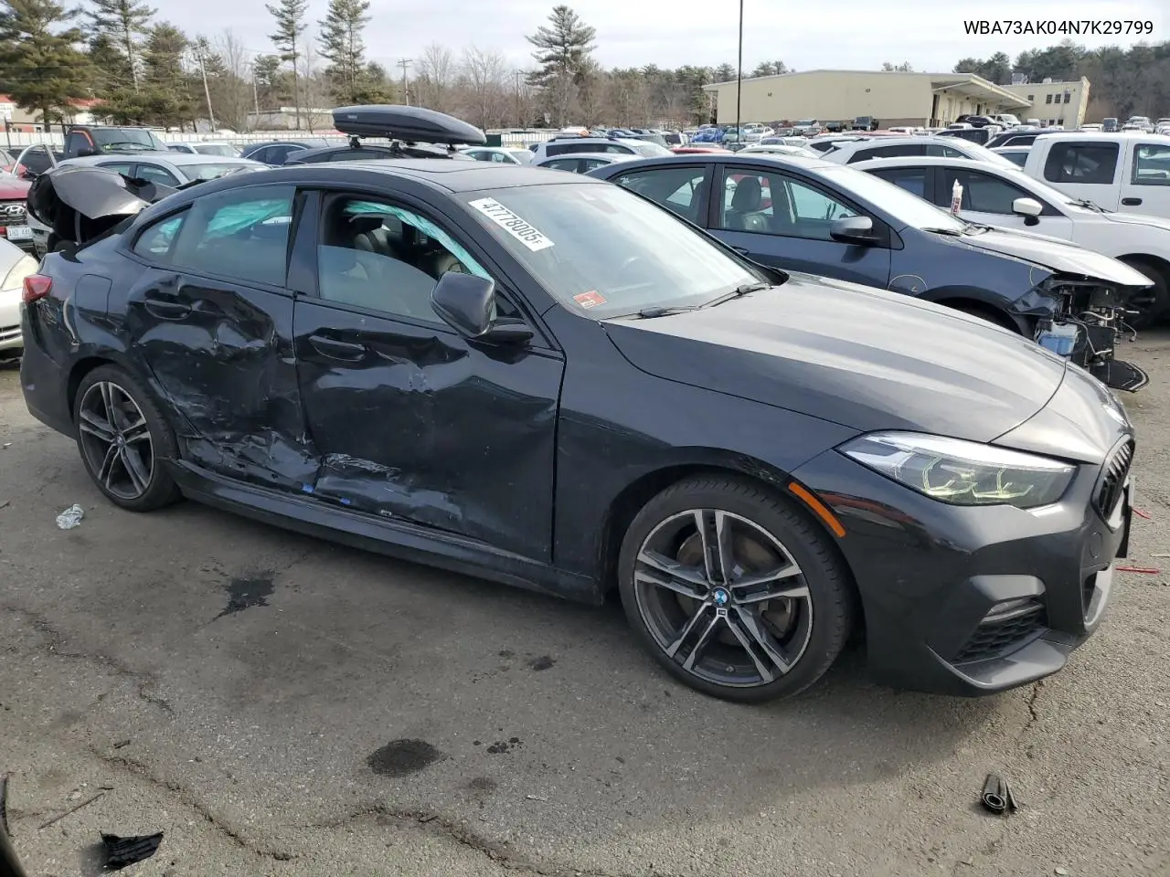 2022 BMW 228Xi VIN: WBA73AK04N7K29799 Lot: 47778005