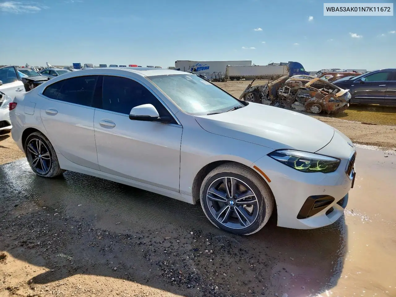 2022 BMW 228I VIN: WBA53AK01N7K11672 Lot: 62038005