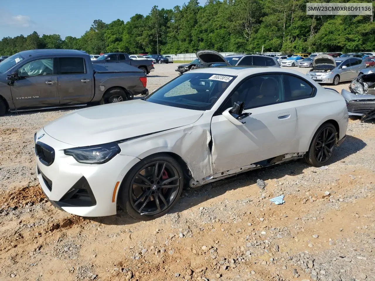 2024 BMW 230I VIN: 3MW23CM0XR8D91136 Lot: 56623815