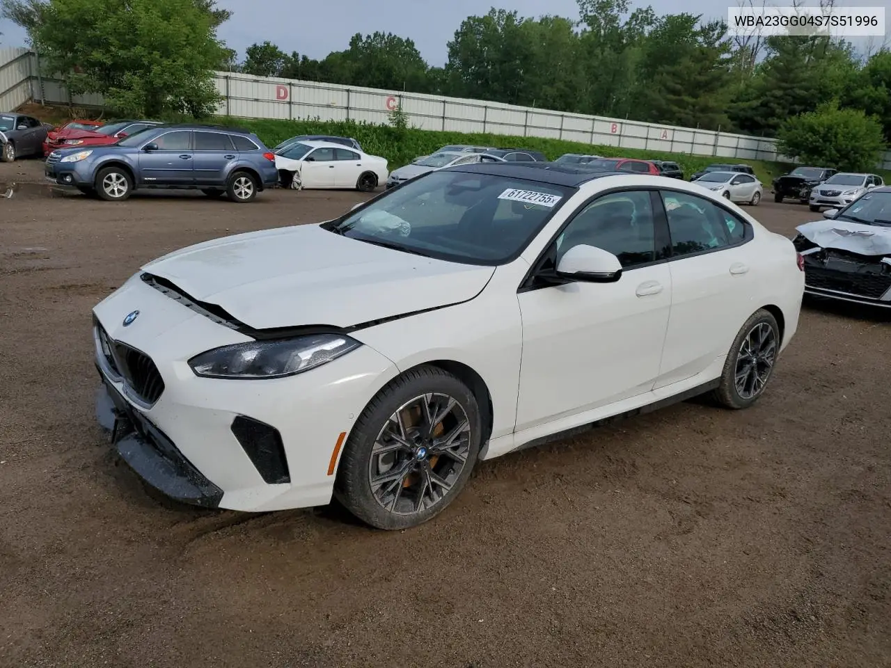 2025 BMW 228Xi VIN: WBA23GG04S7S51996 Lot: 61722755