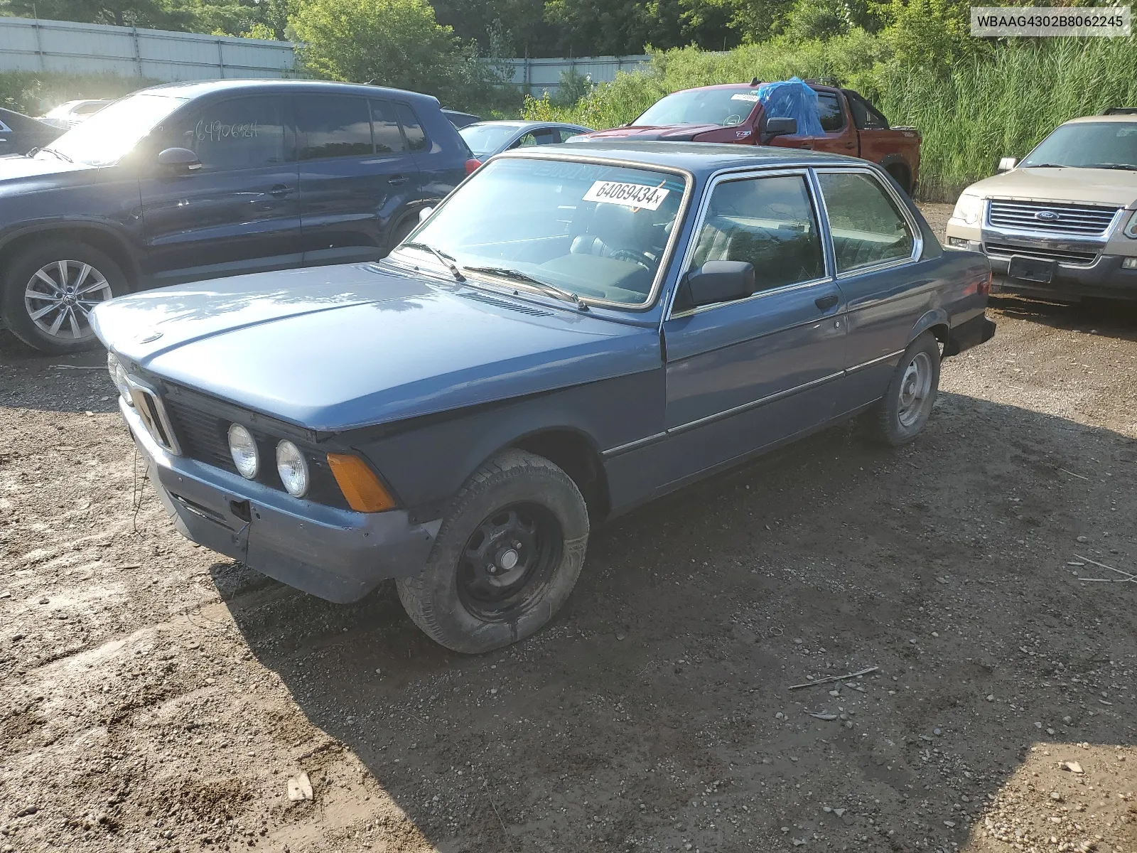 1981 BMW 320 I Automatic VIN: WBAAG4302B8062245 Lot: 64069434