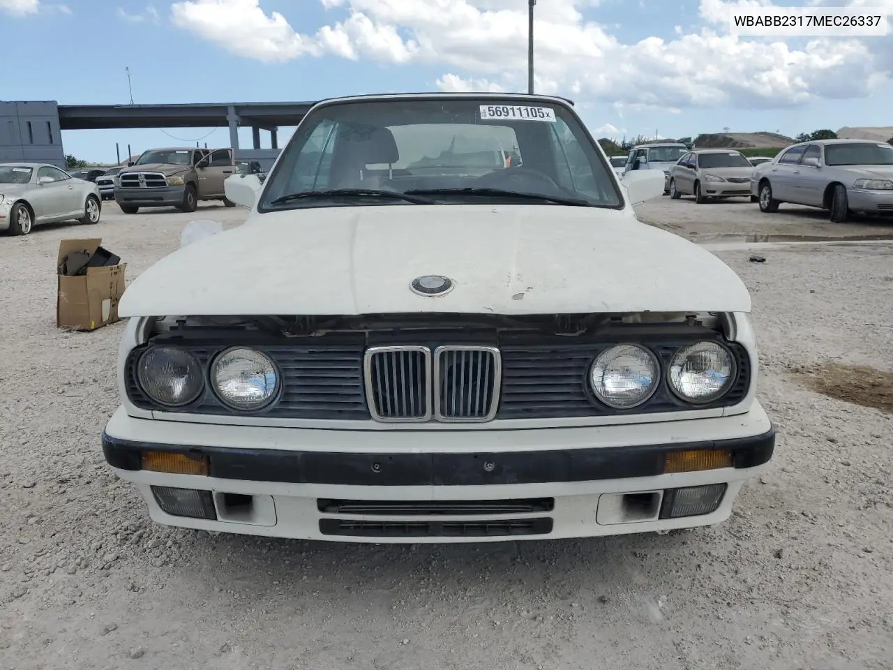 1991 BMW 325 Ic Automatic VIN: WBABB2317MEC26337 Lot: 56911105