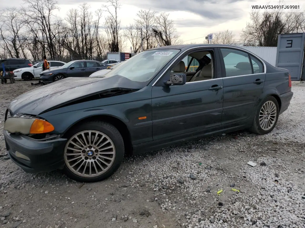 2001 BMW 330 I VIN: WBAAV53491FJ69981 Lot: 49919585