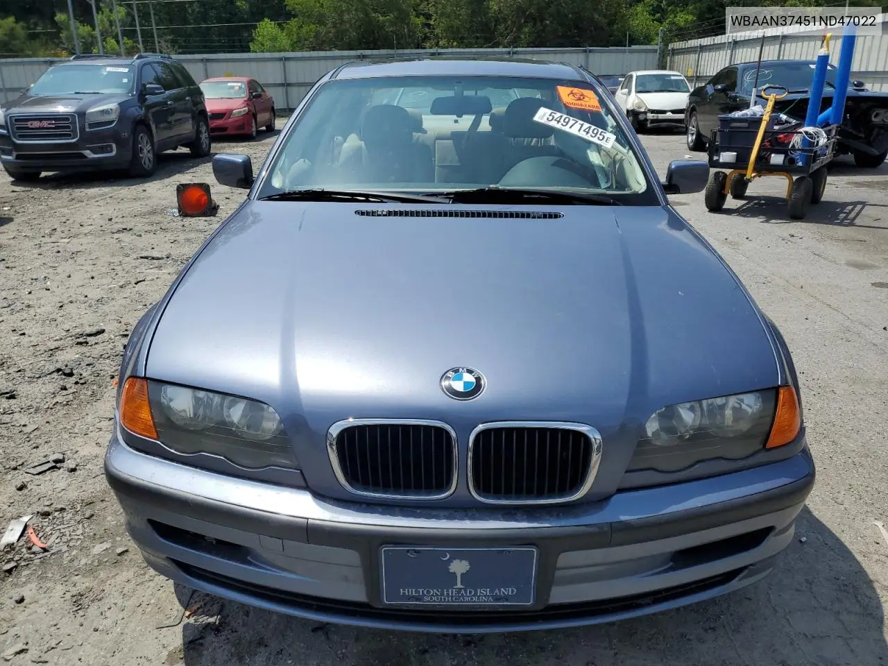 2001 BMW 325 I VIN: WBAAN37451ND47022 Lot: 54971495