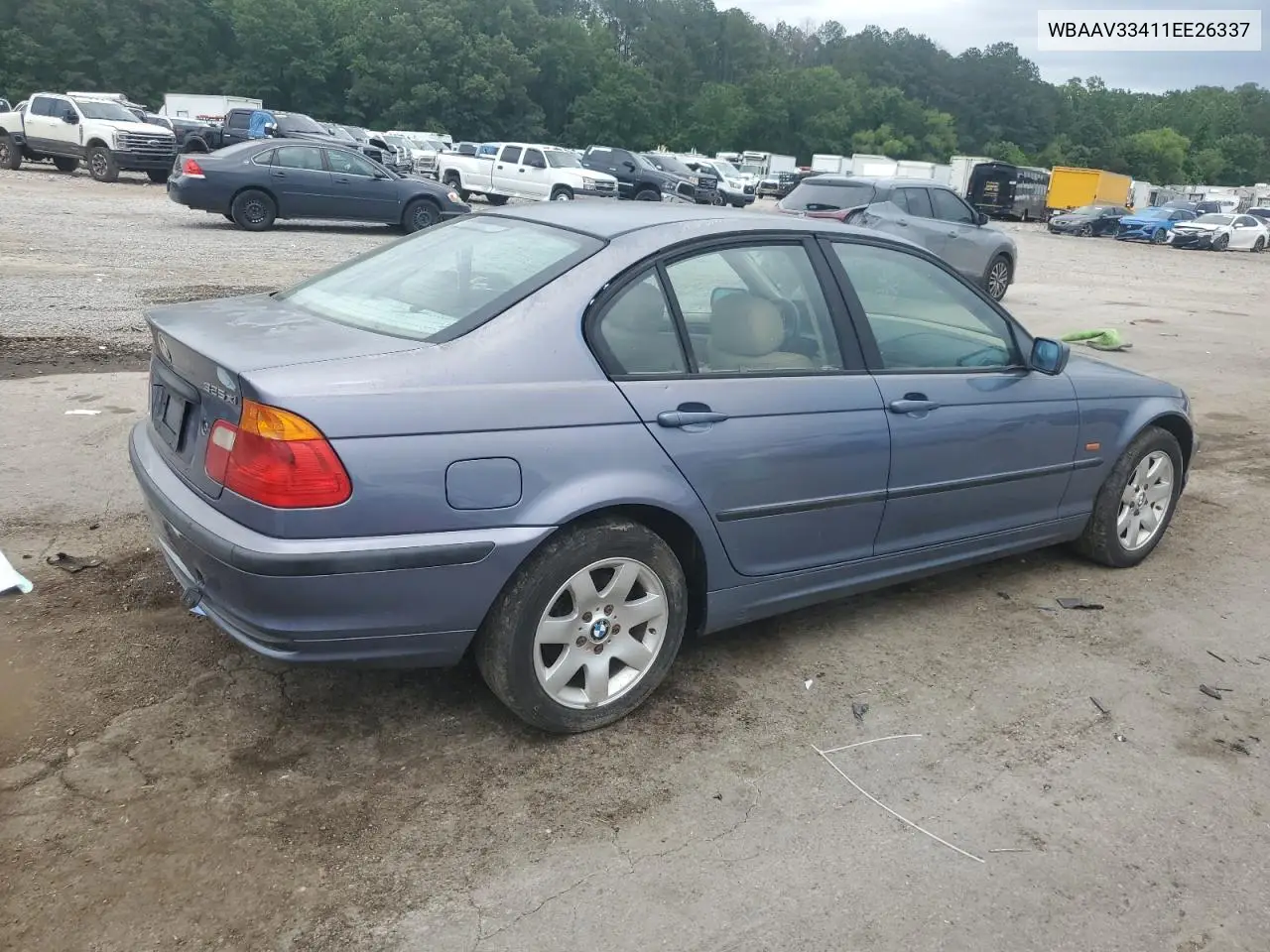 2001 BMW 325 I VIN: WBAAV33411EE26337 Lot: 55603065