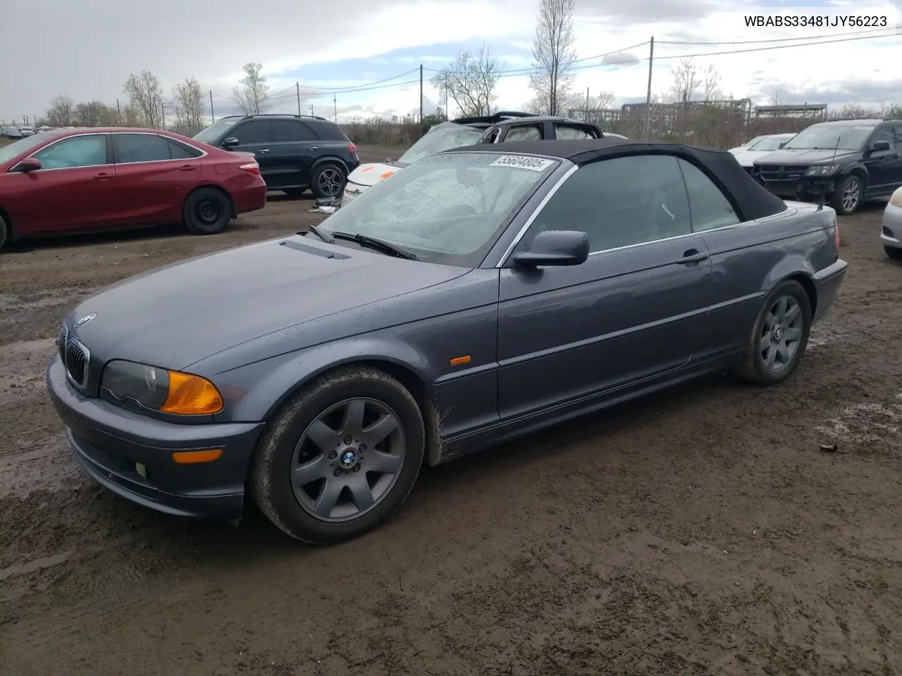 2001 BMW 325 Ci VIN: WBABS33481JY56223 Lot: 55604805