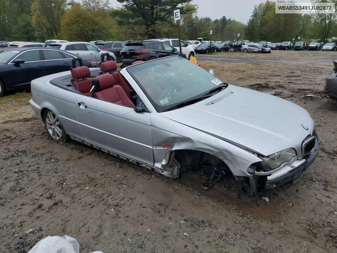 2001 BMW 330 Ci VIN: WBABS53491JU82877 Lot: 55927365