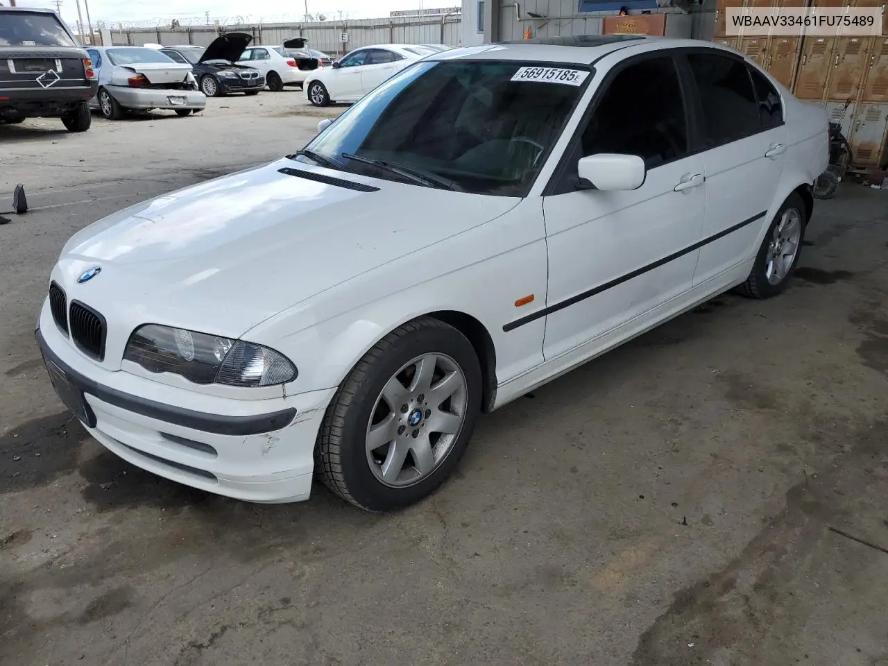 2001 BMW 325 I VIN: WBAAV33461FU75489 Lot: 56915185