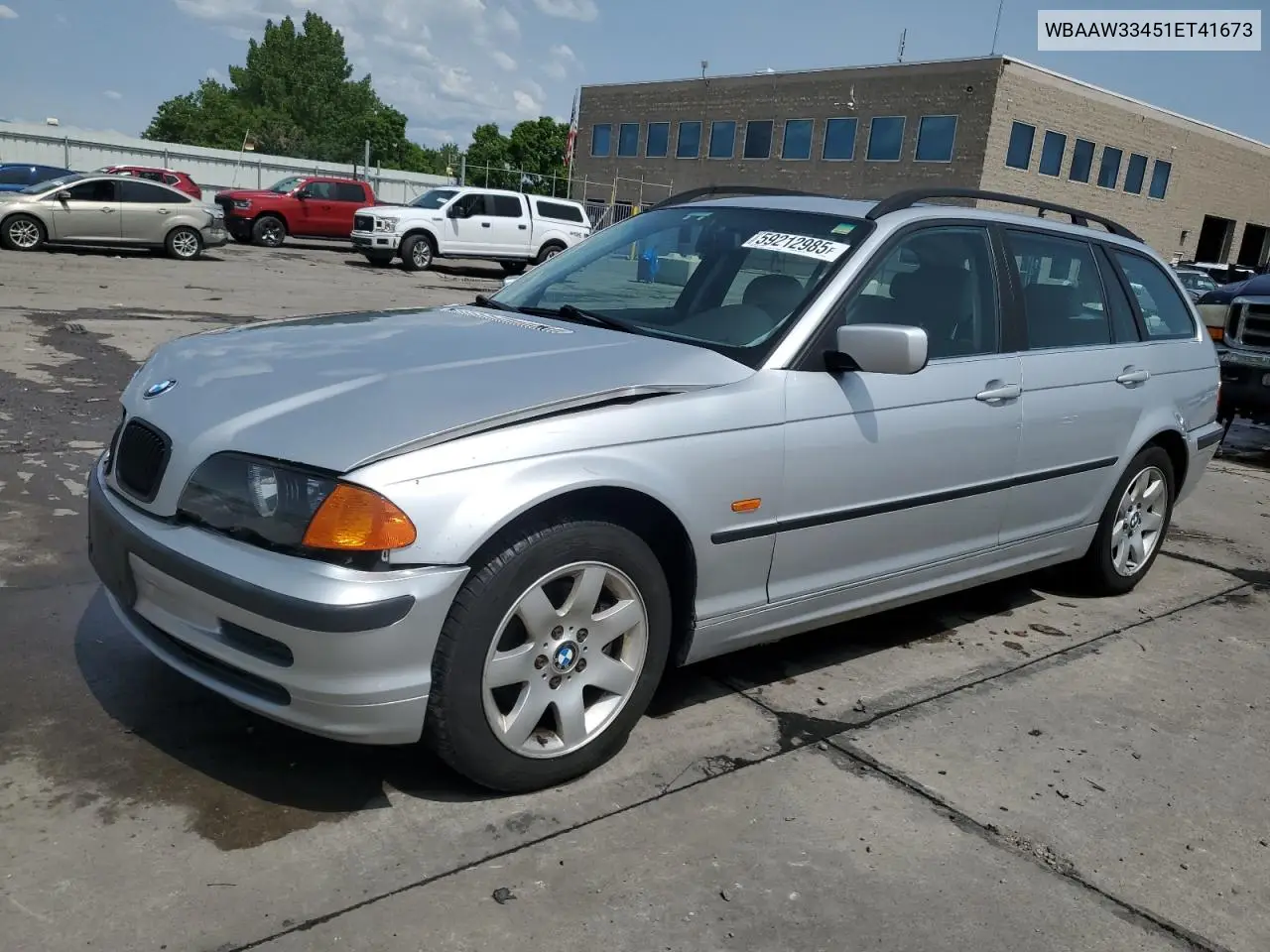 2001 BMW 325 It VIN: WBAAW33451ET41673 Lot: 59212985