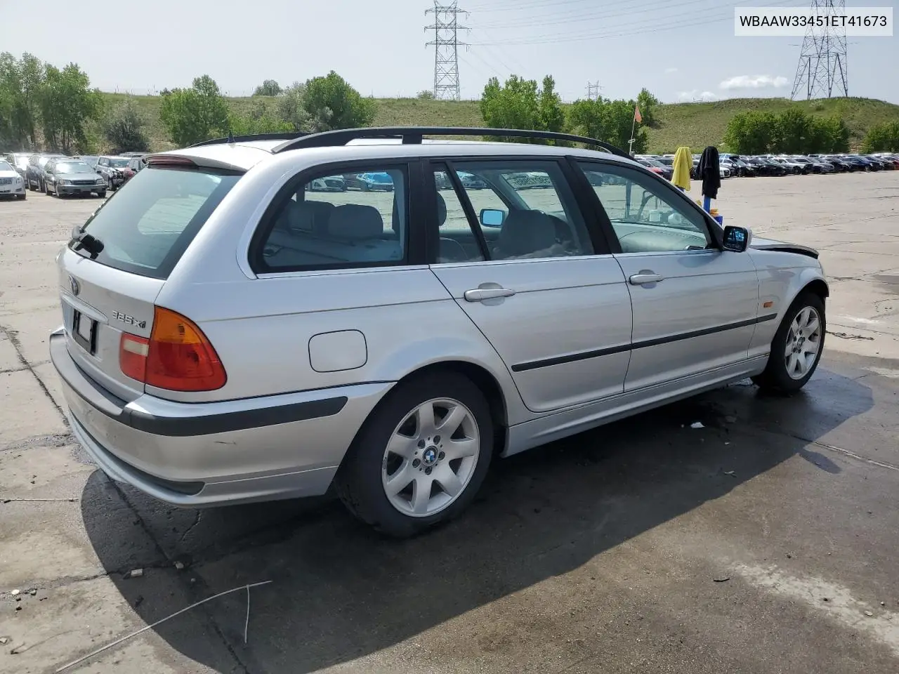 2001 BMW 325 It VIN: WBAAW33451ET41673 Lot: 59212985