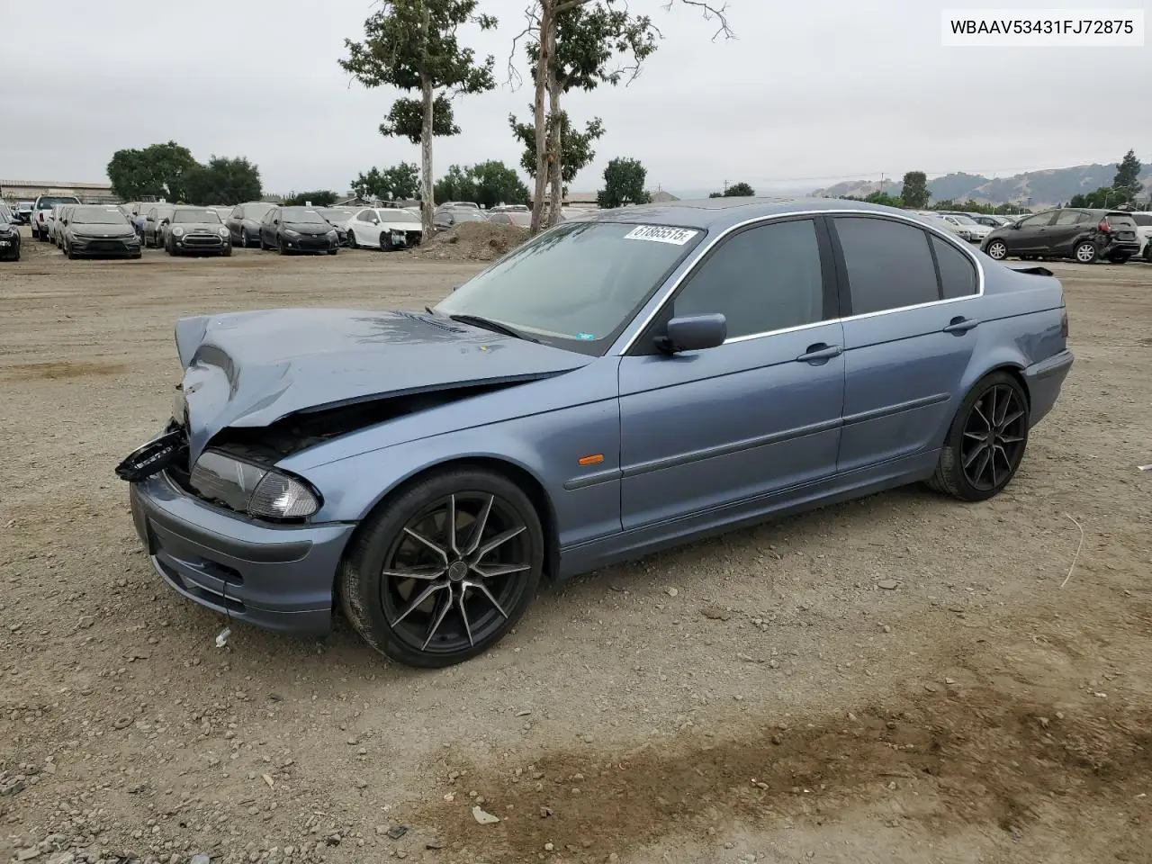 2001 BMW 330 I VIN: WBAAV53431FJ72875 Lot: 61865515