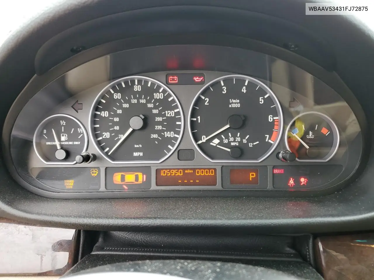2001 BMW 330 I VIN: WBAAV53431FJ72875 Lot: 61865515