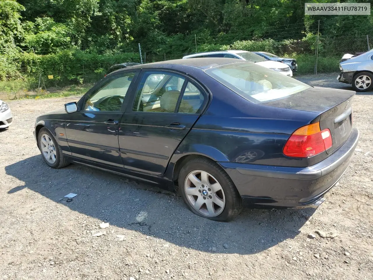 2001 BMW 325 I VIN: WBAAV33411FU78719 Lot: 62249755